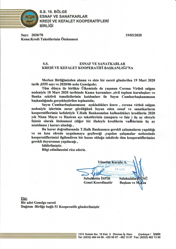 Kredi Taksitlerinin Ötelenmesi ÜST YAZI