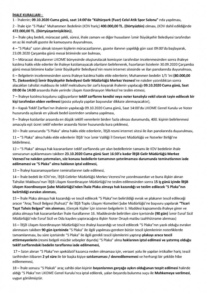İHALE KURALLARI